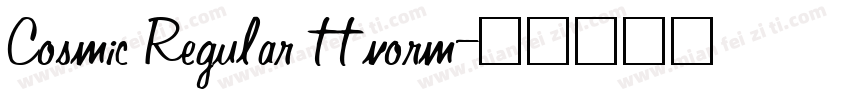 Cosmic Regular ttnorm字体转换